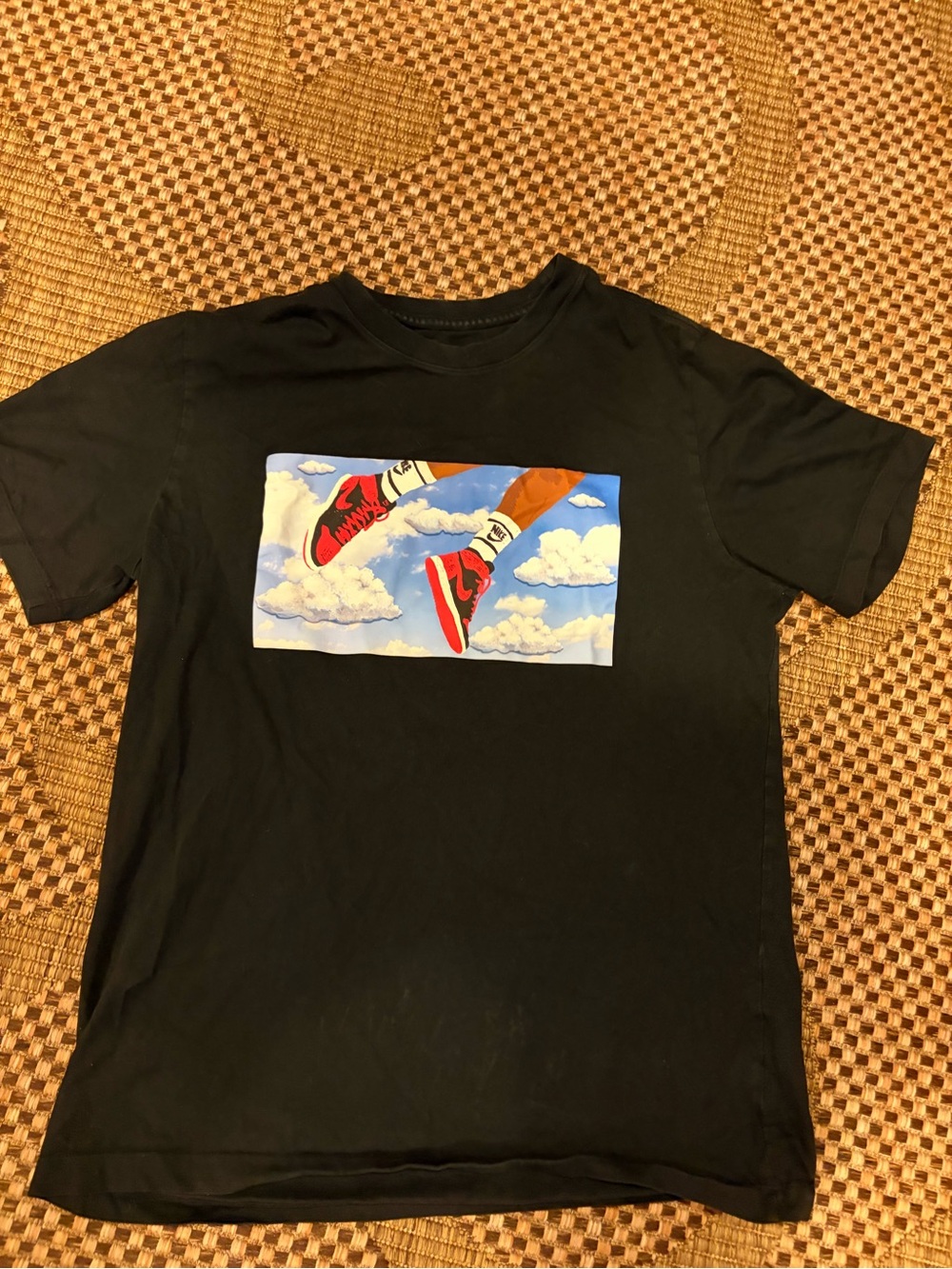 Nike Authentic Air Jordan Flight Essentials T Shirt Size L Men's Black NWOT